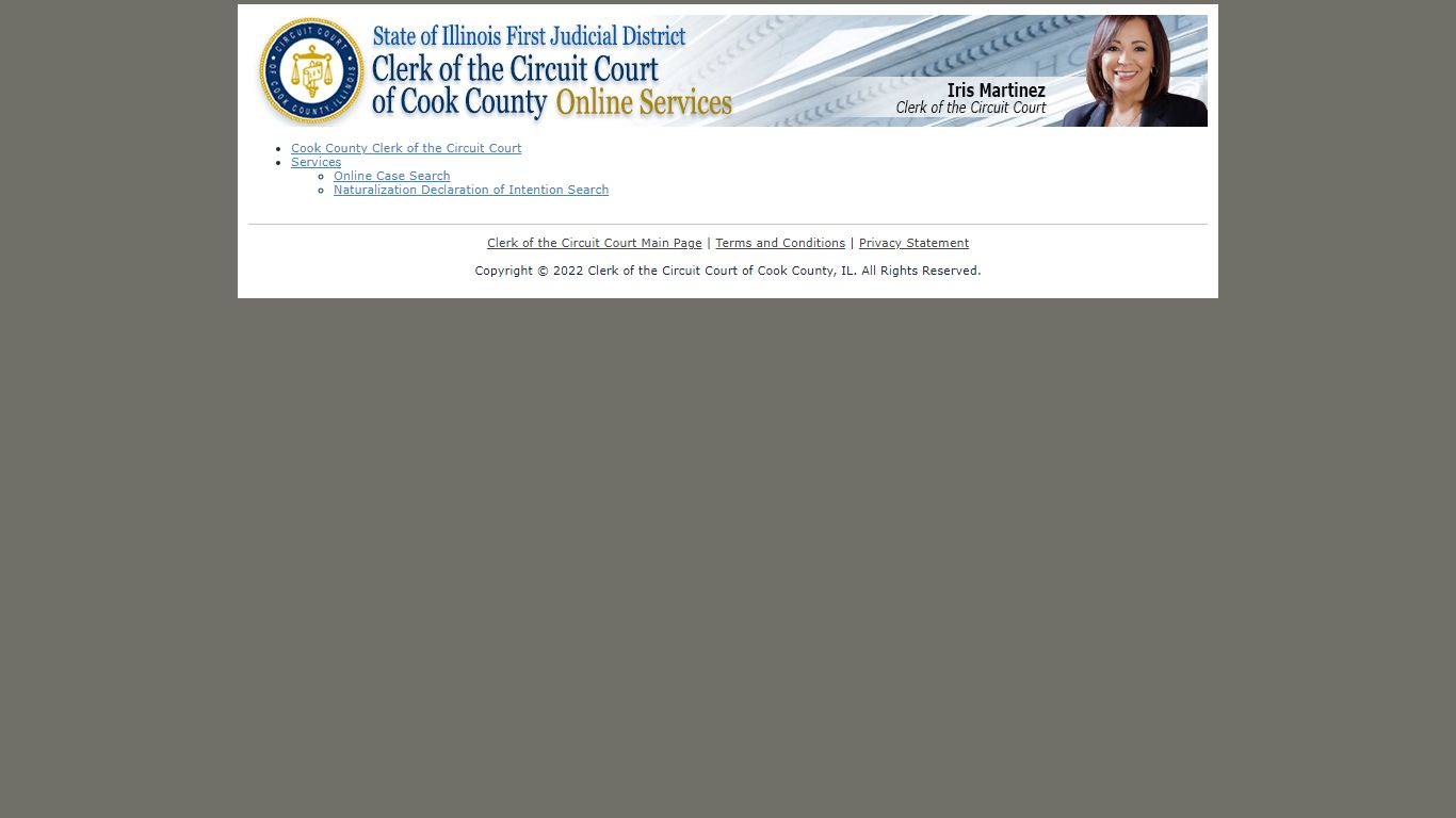 Cook County Clerk of the Circuit Court - Online Services
